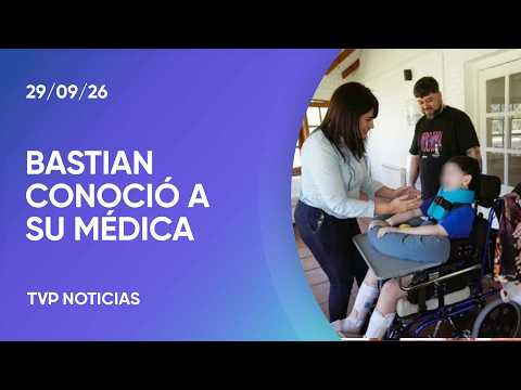 Bastian se reencontró con la médica que le salvó la vida en Pinamar