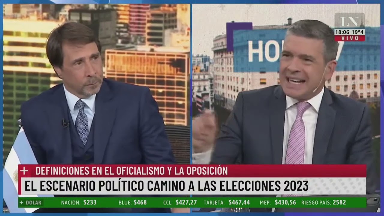 Cerruti denuncia violencia machista de periodistas. Pablo Rossi con Eduardo Feinmann