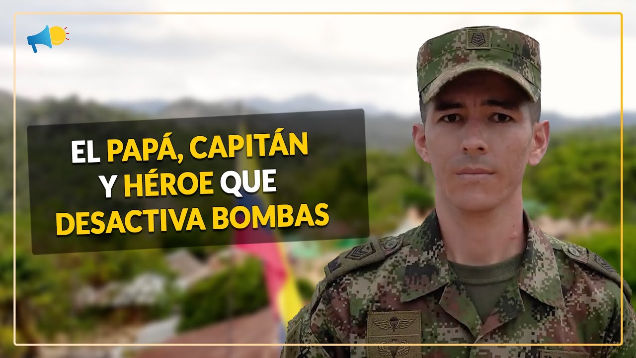 El papá, capitán y HÉROE que desactiva BOMBAS en Colombia 🤯