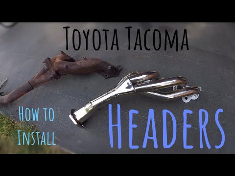 How to install Headers on a Toyota Tacoma. - YouTube