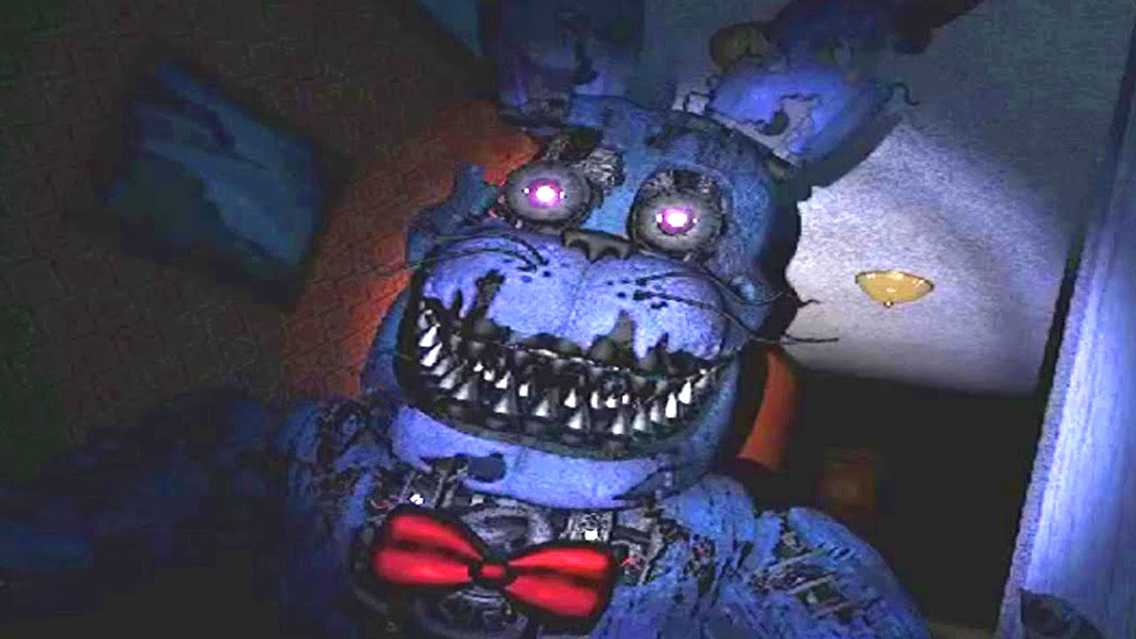 Five Nights At Freddy S 4 Nightmare Bonnie Jumpscare Fnaf 4 - fnaf 4 song roblox animation youtube