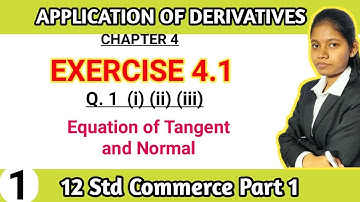 exercise 4.1 class 12 commerce part 1 | chapter 4 applications of derivatives maharashtra board