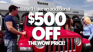 Koons Jeep - August 2018 Special