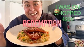 CHOPPED 420 REDEMPTION! / TERIYAKI SPAM FRIED RICE / I COMPETED IN CHOPPED 420
