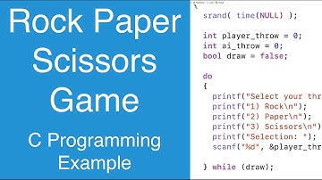 Rock Paper Scissors Game | C Programming Example