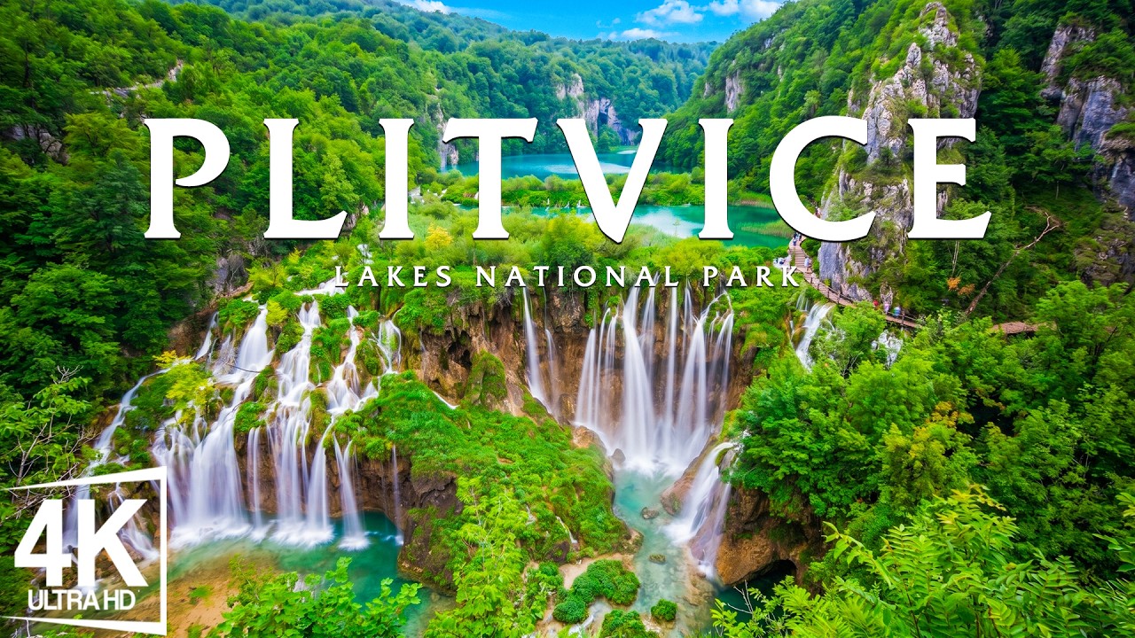 Plitvice Lakes National Park 4K 💚 Emerald Lakes, Cascading Waterfalls and Forest Paradise