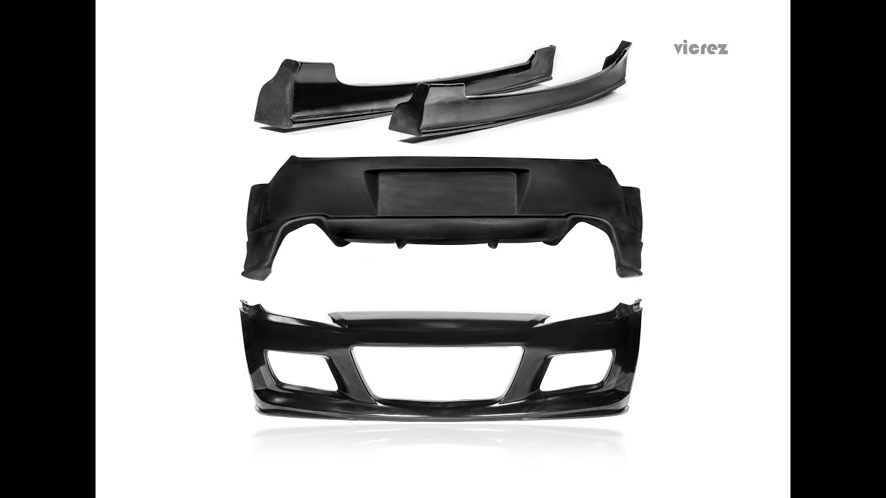 Vicrez Mazda Rx8 04 08 Ms Style 4 Piece Polyurethane Full Body Kit Vz Youtube