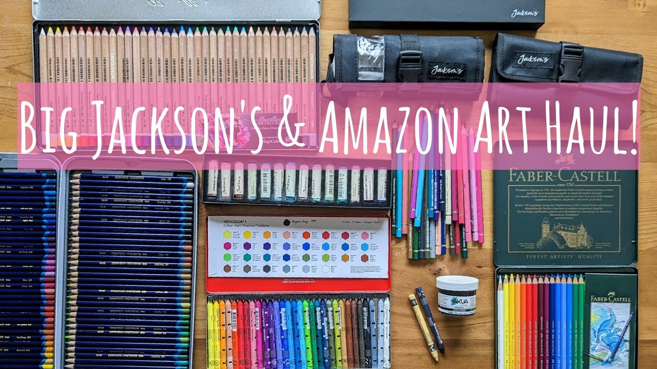 Big Jackson's Art & Amazon Art Haul! Derwent Inktense, Caran D'Ache