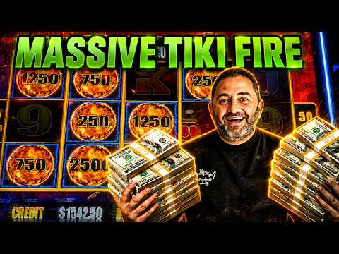 HUGE JACKPOT ON TIKI FIRE LIGHTNING LINK HAD THE WHOLE CASINO WATCHING!! 🔥💰