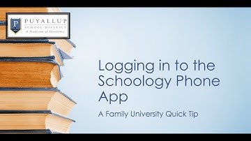 Family U Logging into the Schoology phone app