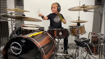 Skid Row “Slave To The Grind” drum cover Alessandro Massimo 🥁 8 years old 🔥🔥🔥