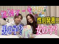 【性別発表!!!】性別ケーキで男の子か女の子かサプライズで歩に発表してみる!!
