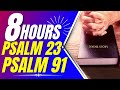 Psalm 23, Powerful Psalm 91 Protection Bible verses for sleep with God's Word.