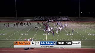Erie High school Varsity Football: Erie Tigers vs Mullen Mustangs