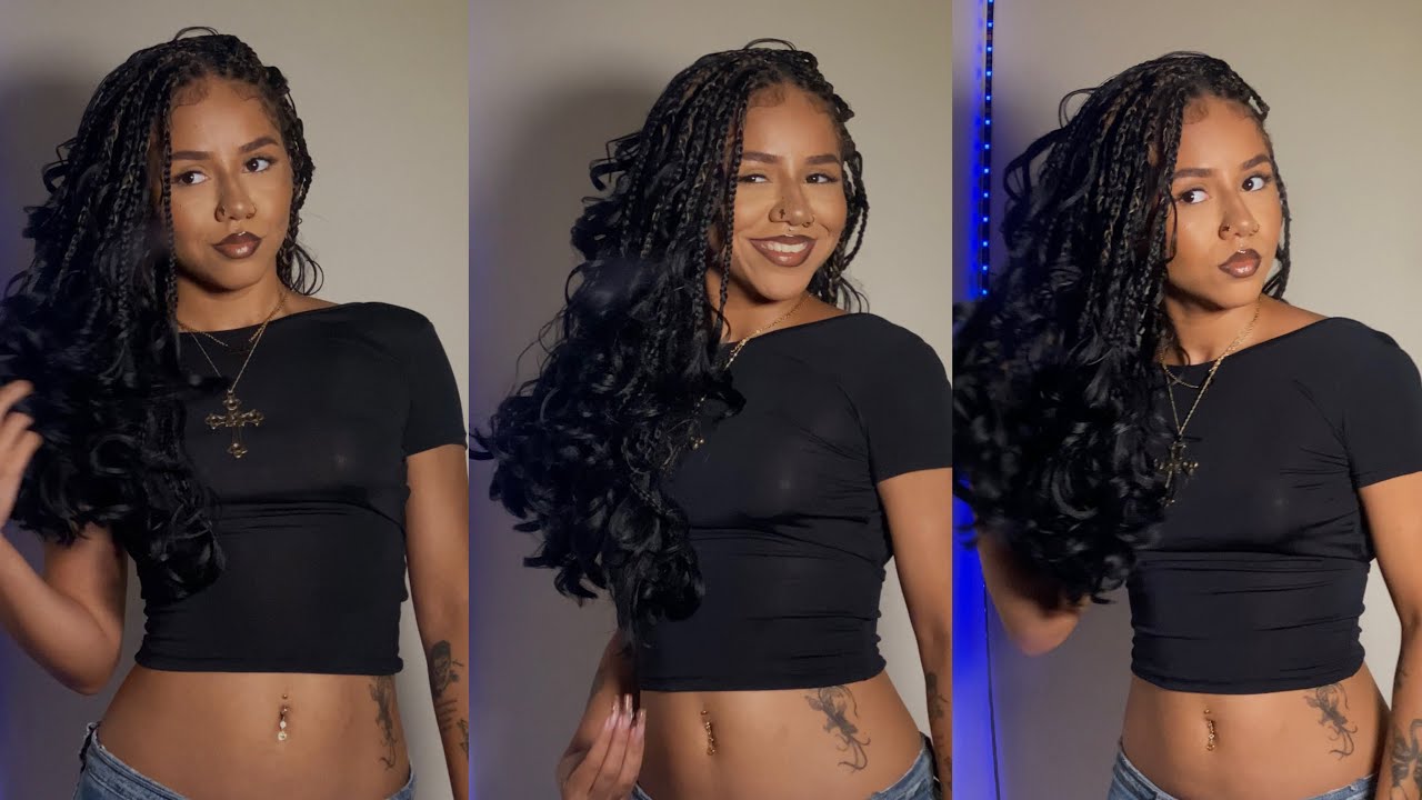 como fazer FRENCH CURL BRAIDS sozinha em casa