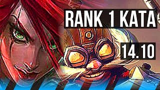 KATARINA vs CORKI (MID) | Rank 1 Kata, 5k comeback, 1700+ games, Dominating | KR Grandmaster | 14.10