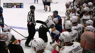 Nicolas Roy (Vegas Golden Knights) Vs Jack Johnson (Colorado Avalanche) 👊10/26/21