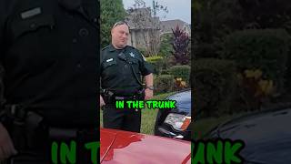 Cops Hear Mysterious Sound Inside Trunk 😂 #shorts