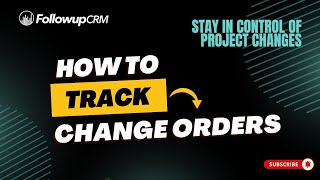 How to Track Change Orders