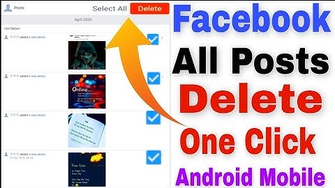 How To Delete All Facebook Post In One Click || How To Delete All Post On Facebook | Delete All Post
