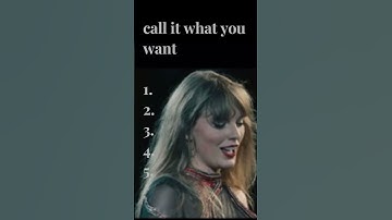 rank these 5 taylor songs without knowing whats next!