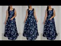 New Designer Umbrella Dress/Gown Cutting and Stitching/Long Frock/Maxi Dress cutting/Long Gown