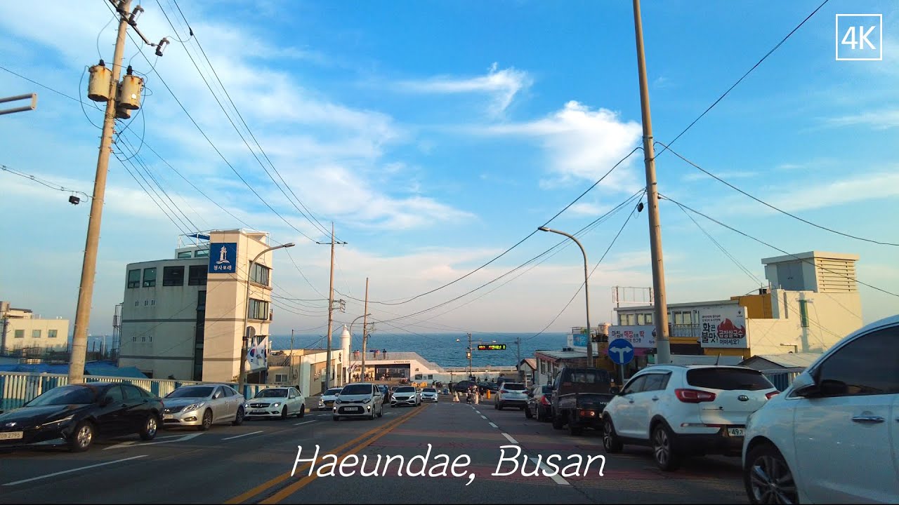 4k🎧🚗부산 해운대 드라이브 | Drive in Haeundae Busan KOREA | lofi jazz hip hop