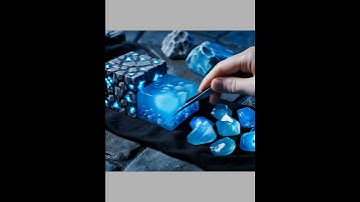 Cutting a Real Diamond Ore Block 💠 | Minecraft ASMR with Hidden Crystal Reveal