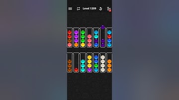Ball Sort Color Water Puzzle Solution Level 1209