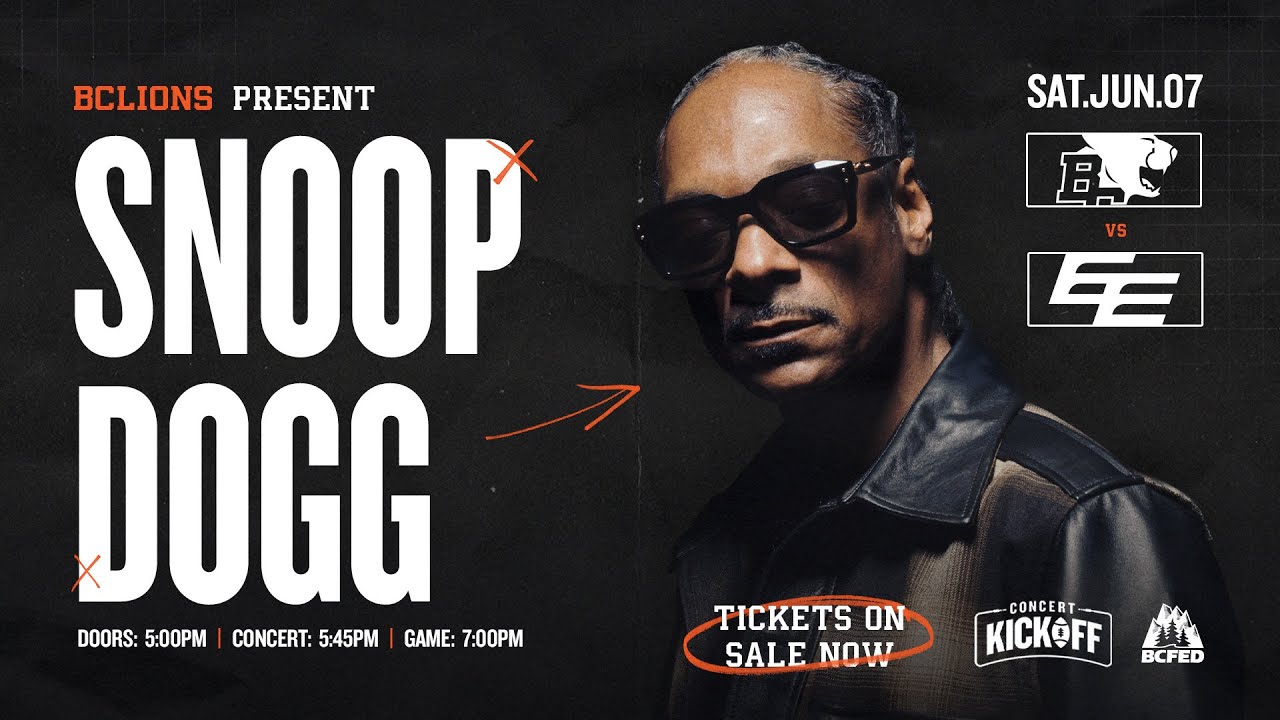 SNOOP DOGG PERFORMING AT 2025 BC LIONS CONCERT KICKOFF - YouTube