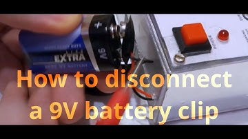 Quick Tip | How to easily disconnect a 9V battery clip connector