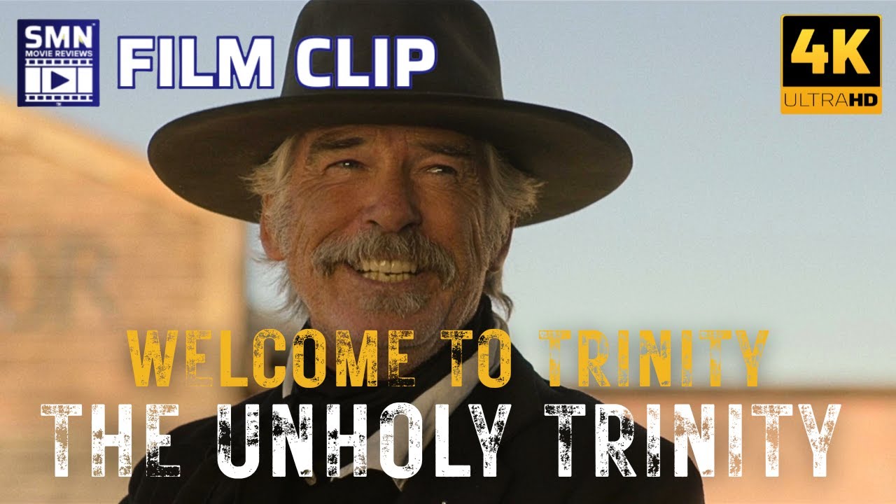 THE UNHOLY TRINITY | Welcome To Trinity Film Clip (2025) Pierce Brosnan, Samuel L. Jackson