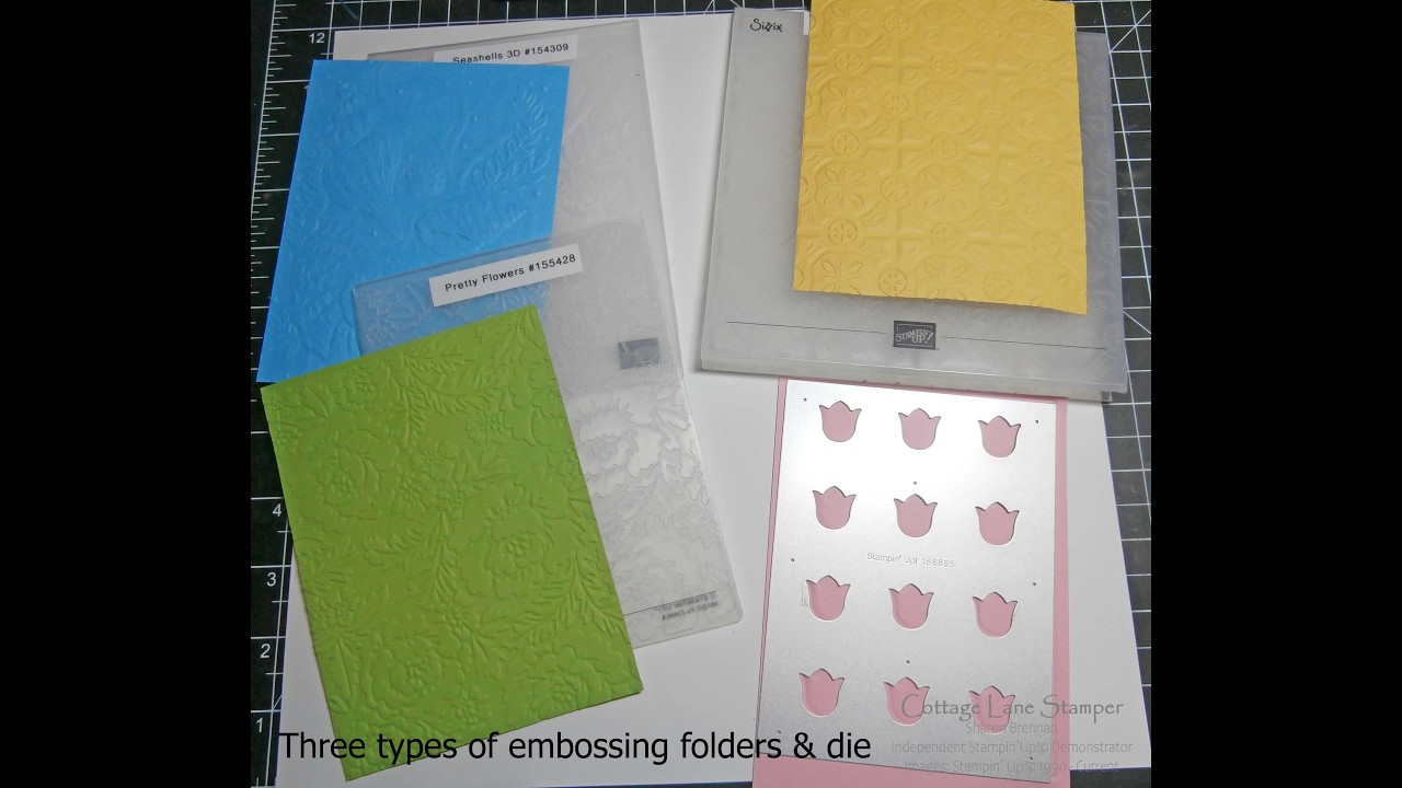 Embossing with dies and an overview of the different types of