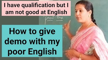I am bad at English but how to give demo/ Demo lecture phrases