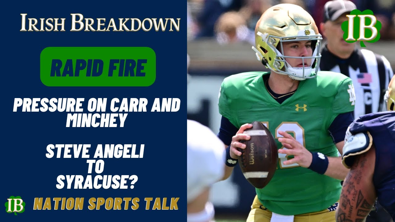 Angelimore Rapid Fire: Is More Pressure On CJ Carr Or Kenny Minchey, Steve Angeli ...