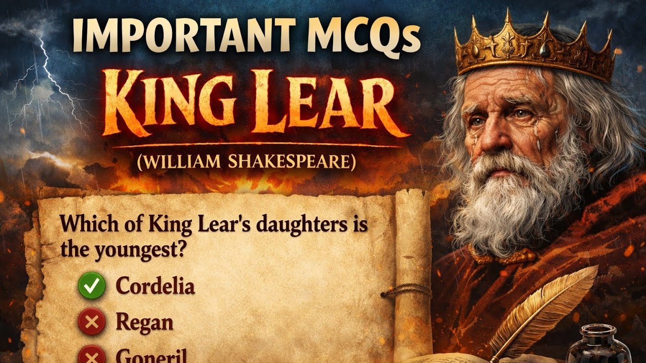 ВАЖНЫЕ ВОПРОСЫ С МНОЖЕСТВЕННЫМ ВЫБОРОМ (ТРАГЕДИЯ КОРОЛЯ ЛИРА) УИЛЬЯМ ШЕКСПИР