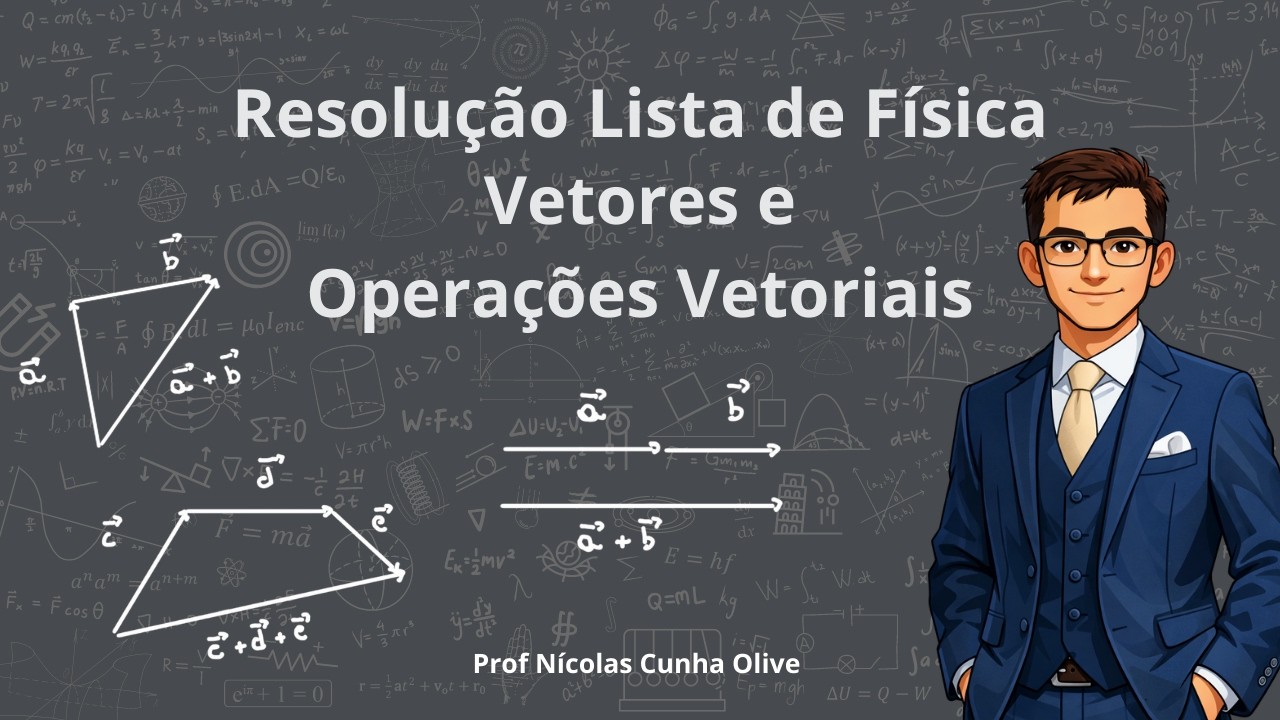 Vetores e Operações Vetoriais - Resolução Passo a Passo de Exercícios