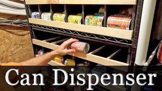 How to Make a Food Can Dispenser Organizer for your Pantry