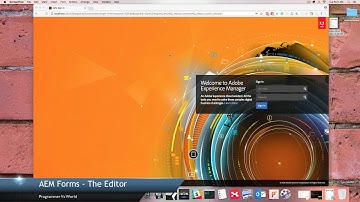 AEM Forms Tutorial - Using The Editor