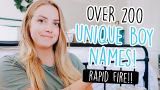 OVER 200 UNIQUE BABY BOY NAMES (EPIC RAPID FIRE!!) screenshot 2