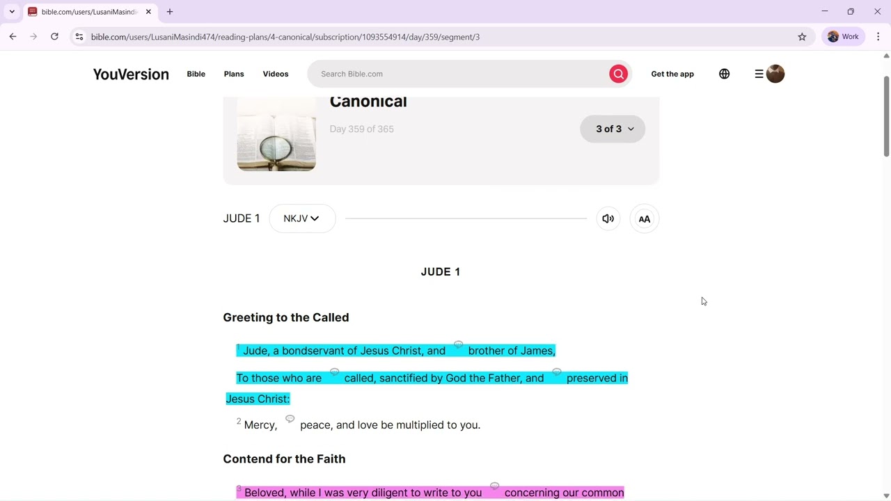 Bible Reading Lessons | Day 359 of 365 | 2 - 3 John and Jude