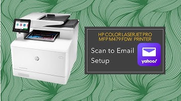 HP Color LaserJet Pro MFP M479 Printer How to Setup & Use Scan to Yahoo Email  with Embedded Web Ser
