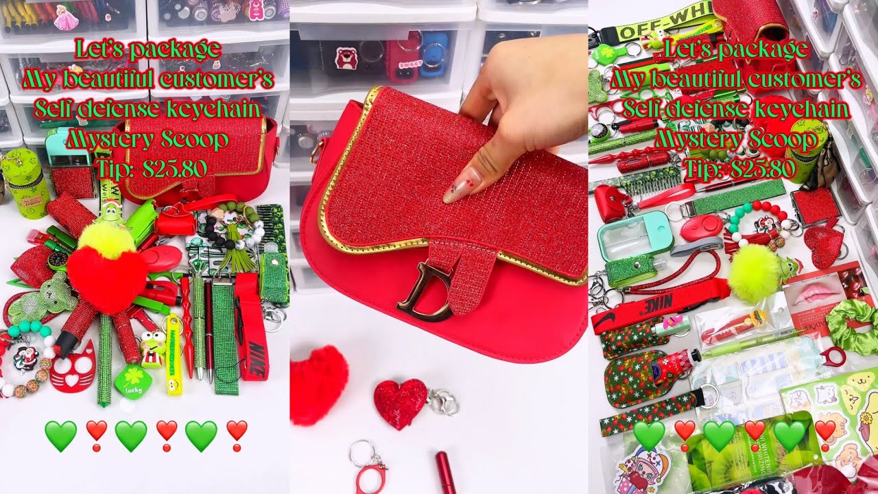 Green & Red 🍒#selfdefenseplug #keyaccessory #selfdefensekeychain #keychain #linkinbio #asmr #mystery