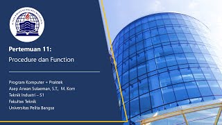 Pertemuan 11 Program Komputer + Praktek IE 23 B 3 Wealth