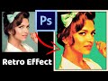 How to create Retro Print Effect in Adobe Photoshop | Photoshop Tutorial 2020