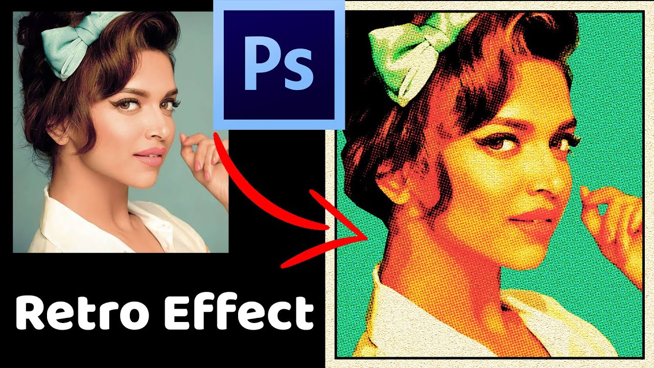 How To Create Retro Print Effect In Adobe Photoshop Photoshop