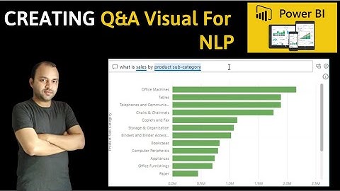Power BI QnA Visual for Natural Language Processing NLP Visual Component