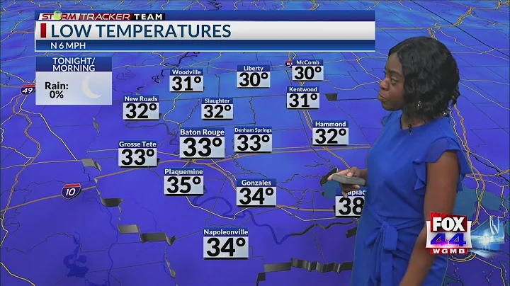 Friday Morning Forecast for Baton Rouge 12-20-24: Beautiful and Cool Friday, Chilly Saturday and Sun