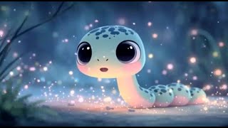 Blue Baby Snake Lullaby 🌙 Gentle Harp & Flute Music for Kids Sleep screenshot 5