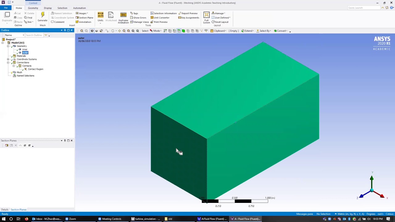 ANSYS Fluent Wind turbine - YouTube